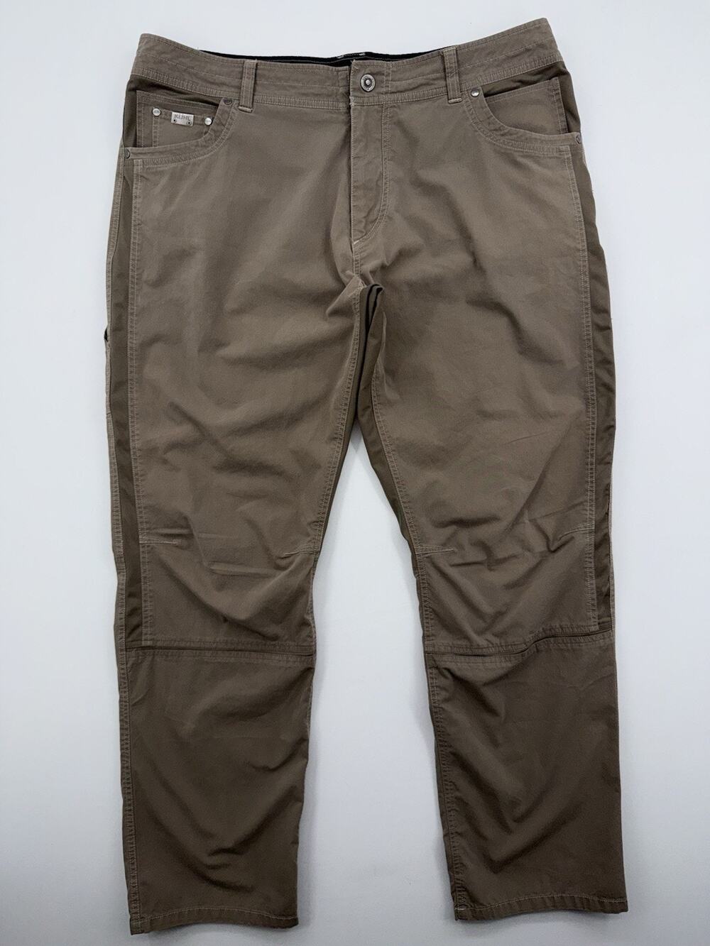 KUHL Radikl Pants Hiking Stretch 40x32 Mens Beige Outdoors Trail Camping